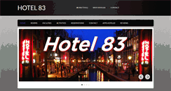 Desktop Screenshot of hotel83.com