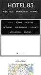 Mobile Screenshot of hotel83.com